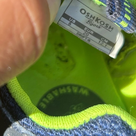 OshKosh B'gosh Water Blue and Green Sporty Sandals - Picture 7 of 7